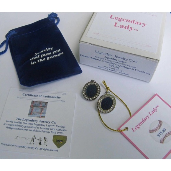 Red Sox Fenway Park Stadium Seat Earrings by Legendary Lady™ - Picture 1 of 5